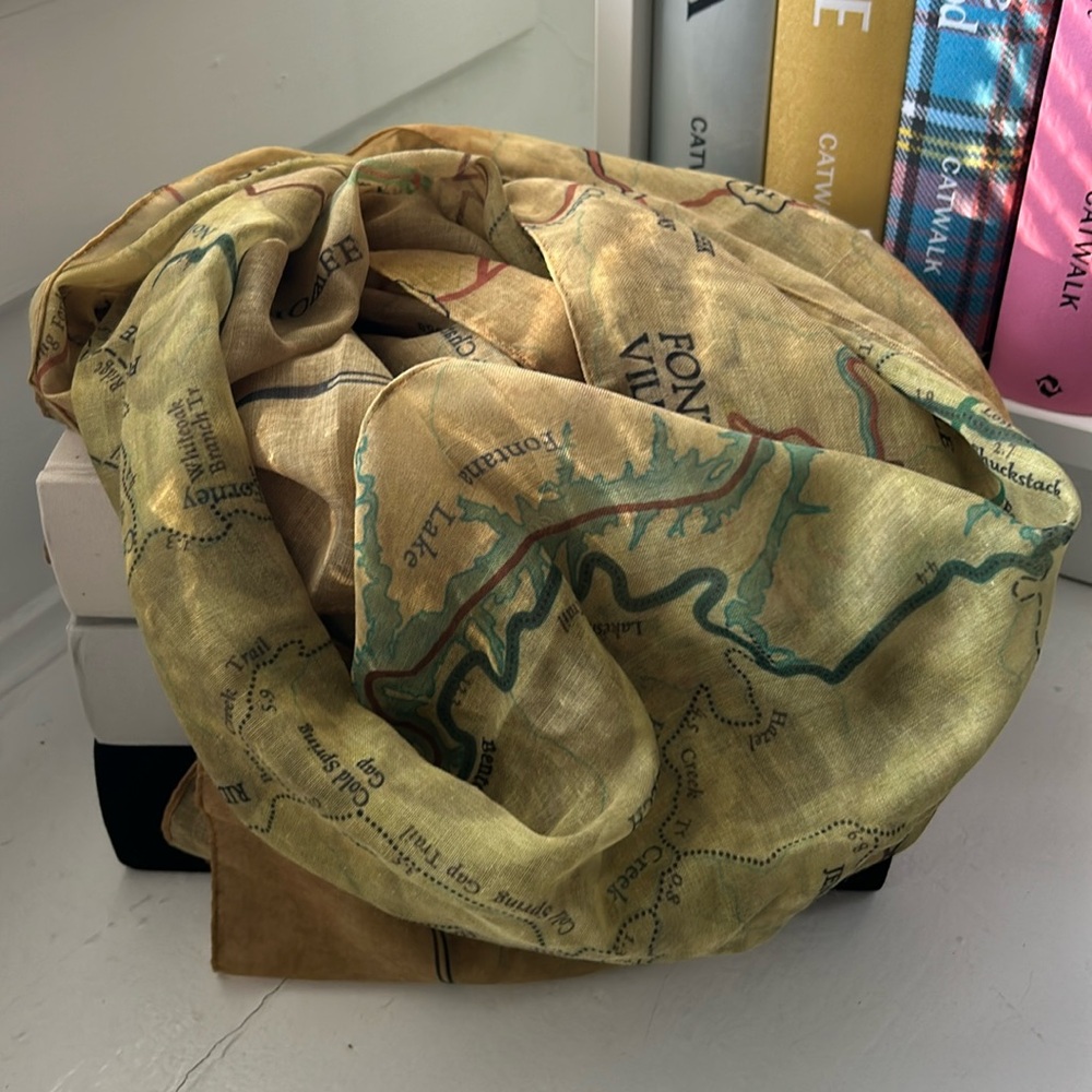 Great Smoky Mountains Topography Scarf